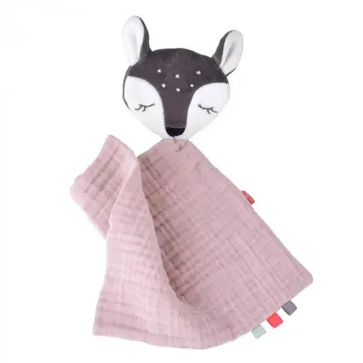 Kikadu snuttefilt i muslin, Fawn rådjur