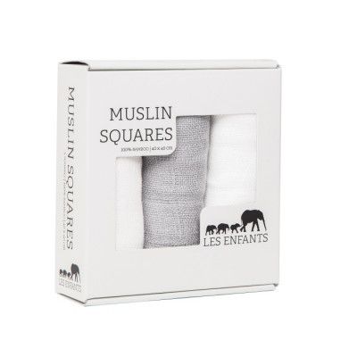 Les Enfants Snuttefilt 3-pack (Grå/Vit)