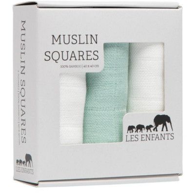 Les Enfants Snuttefilt 3-pack (Grön/Vit)