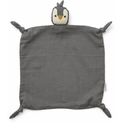 Liewood snuttefilt Agnete, pingvin stone grey