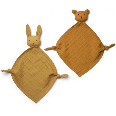 Liewood snuttefilt mini Yoko 2-pack, yellow mix