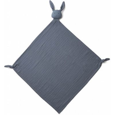 Liewood snuttefilt Robbie muslintyg, rabbit blue wave