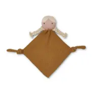 Liewood snuttefilt stickad Alfie, doll/golden caramel