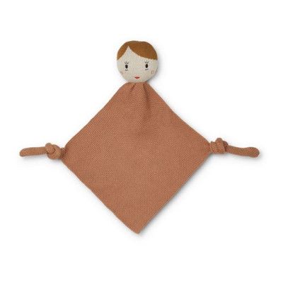 Liewood snuttefilt stickad Alfie, doll/tuscany rose