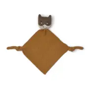 Liewood snuttefilt stickad Alfie, superhero/golden caramel