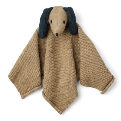 Liewood snuttefilt stickad Milo, dog oat mix