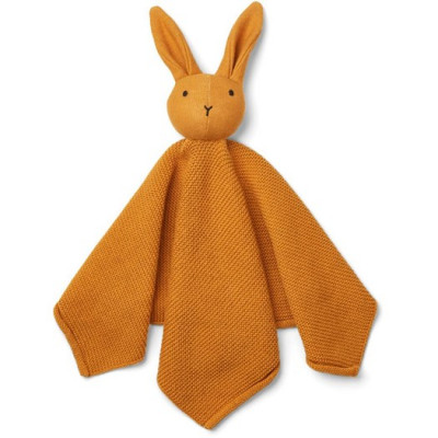 Liewood snuttefilt stickad Milo, rabbit mustard