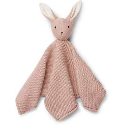 Liewood snuttefilt stickad Milo, rabbit rose
