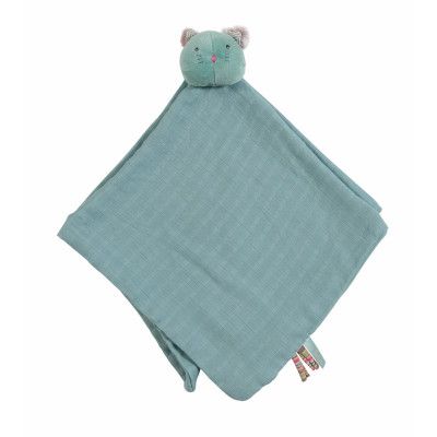 Moulin Roty, Stor Snuttekatt Turkos 47x47 cm