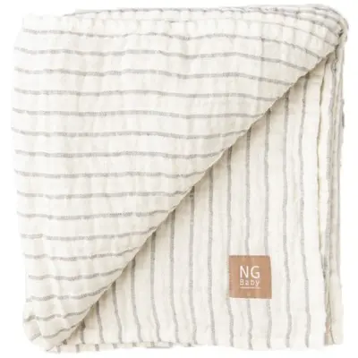 NG Baby - Linnefilt Ivory + Graphite Grå