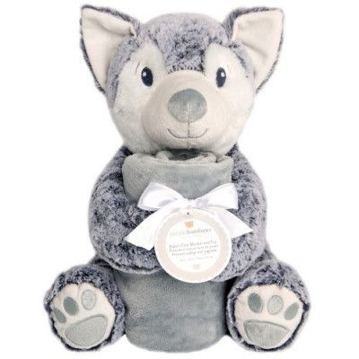 Piccolo Bambino Mjukdjur med Filt (Varg)