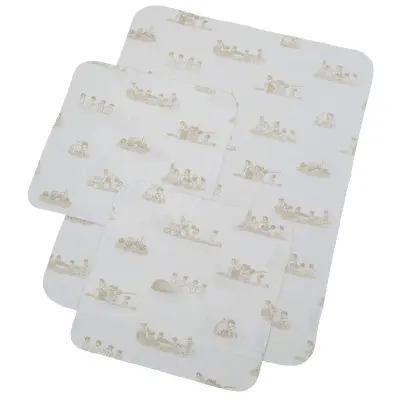 Rätt Start flanellfilt Beskow 3-pack, beige