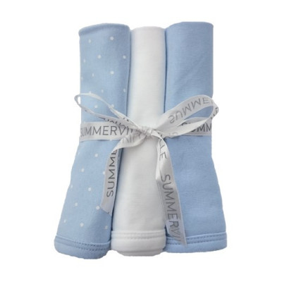Summerville snuttefilt 3-pack, dotty blå