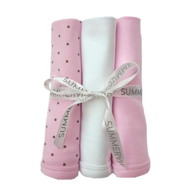 Summerville snuttefilt 3-pack, dotty rosa