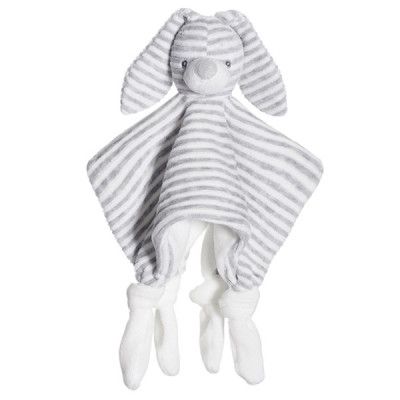 StorOchLiten Teddykompaniet, Cotton Cuties - Kanin Snuttefilt Grå 25 cm