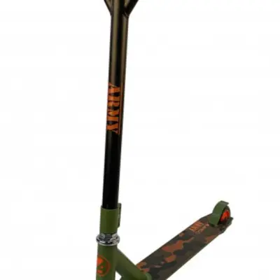 AMIGO Amigo - Sparkcykel - Stuntstep Army Junior Fotbroms Grön/Orange