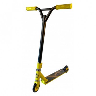 AMIGO Amigo - Sparkcykel - Stuntstep Wave Junior Fotbroms Gul/Svart