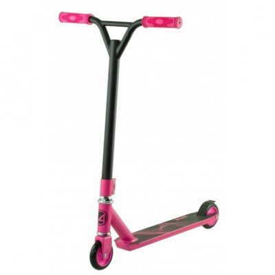 AMIGO Amigo - Sparkcykel - Wave Stuntstep Junior Fotbroms Rosa/Svart