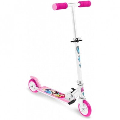 Disney - Sparkcykel - Princess Step Fotbroms Vit/Rosa