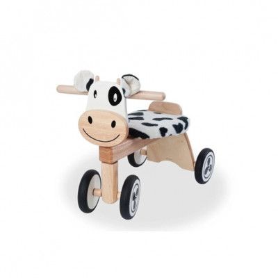 Engelhart - Springcykel Ko Vit/Svart