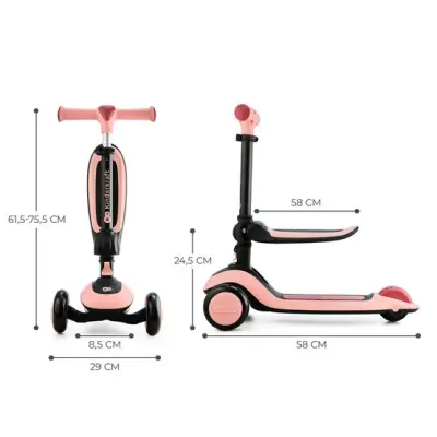 Kinderkraft Scooter - Halley - Rose Pink