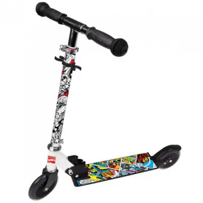 Marvel - Sparkcykel - Avengers Fotbroms Svart/Vit