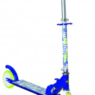 Muuwmi - Sparkcykel - Stuntstep Junior Fotbroms Blå/Grön