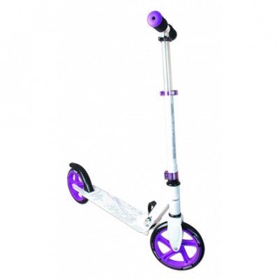 Muuwmi - Sparkcykel - Stuntstep Junior Fotbroms Vit/Lila