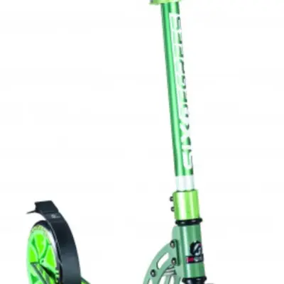 Six Degrees - Sparkcykel - Stuntstep Junior Fotbroms Grön