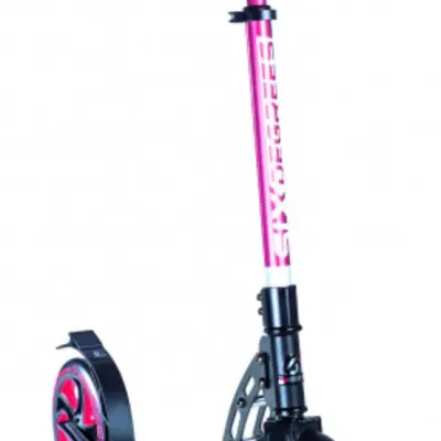 Six Degrees - Sparkcykel - Stuntstep Junior Fotbroms Röd/Svart