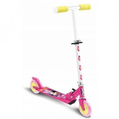 Stamp - Sparkcykel - Minnie Mouse Fotbroms Rosa/Vit