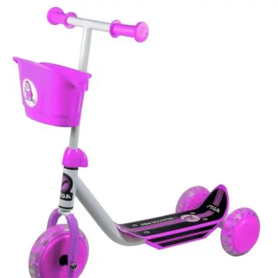 STIGA, Sparkcykel med tre hjul, rosa