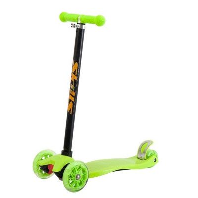 Trehjulig sparkcykel (Grön)