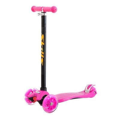 Trehjulig sparkcykel (Rosa)