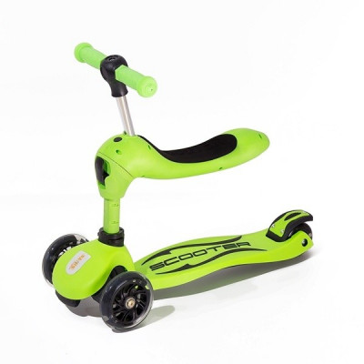 Twix scooter med sits - Grön