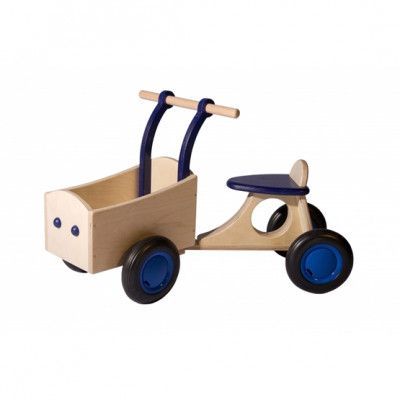 Van Dijk Toys - Sparkcykel - Loop-Bakfiets Junior Blå