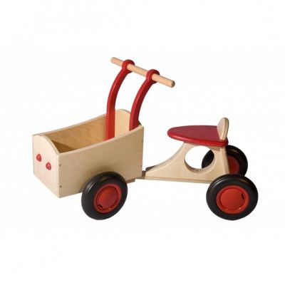 Van Dijk Toys - Sparkcykel - Loop-Bakfiets Junior Röd