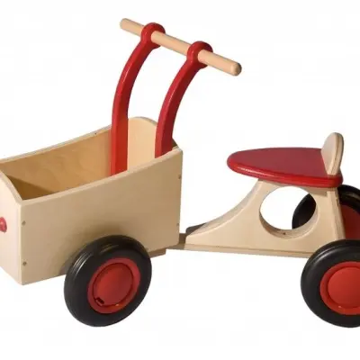 Van Dijk Toys - Sparkcykel - Loop-Bakfiets Junior Röd