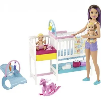 Barbie - Play Set Babysitter Skipper childrens Room 10 Delar