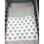 Basson Baby startpaket spjälsäng, räv grå