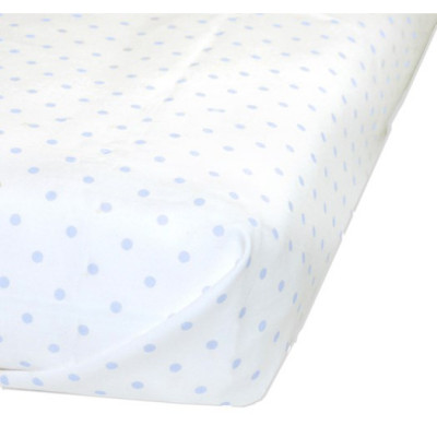 Bliss Sthlm underlakan dots spjälsäng, blue