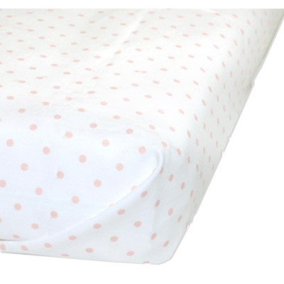 Bliss Sthlm underlakan dots spjälsäng, pink