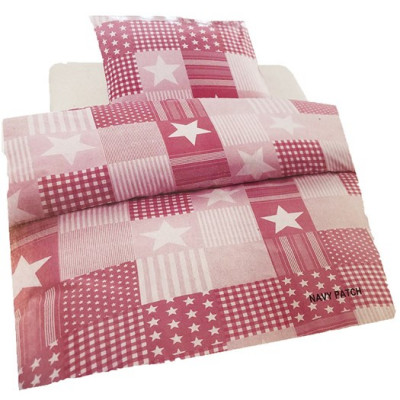 Borganäs bäddset spjälsäng, patch rosa