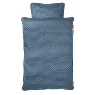 Done by Deer påslakanset Balloon spjälsäng, dark blue