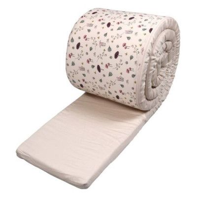 Filibabba spjälskydd spjälsäng EKO, forest floor rosa