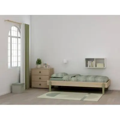 FLEXA Flexa - Enkelsäng 90x200 Cm Ekram - Rosa Ben