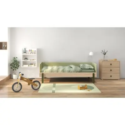 FLEXA Flexa - Enkelsäng/Dagsäng 90x200 Cm Ekram - Rosa Ben