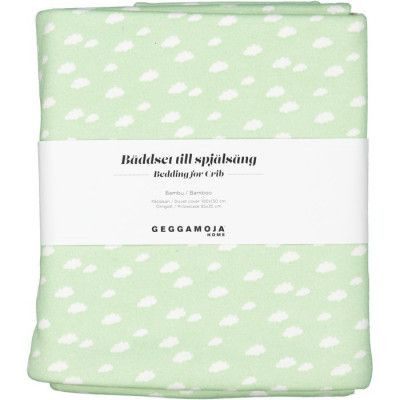 Geggamoja Bäddset Bambu Moln (Mint)