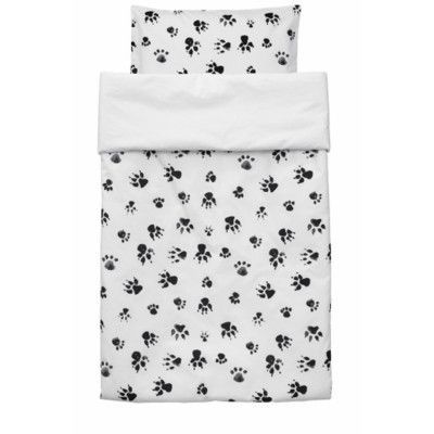 Kids Concept, Bäddset Neo svart/vit 100x130
