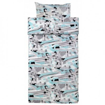 Kids Concept, Fairy Bäddset Blå 150x200 cm